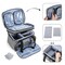 Double Layer Sewing Accessories Organizer With 2 Detachable Pouches, Large Sewing Storage Bag For Sewing Tools (Bag Only), Gray